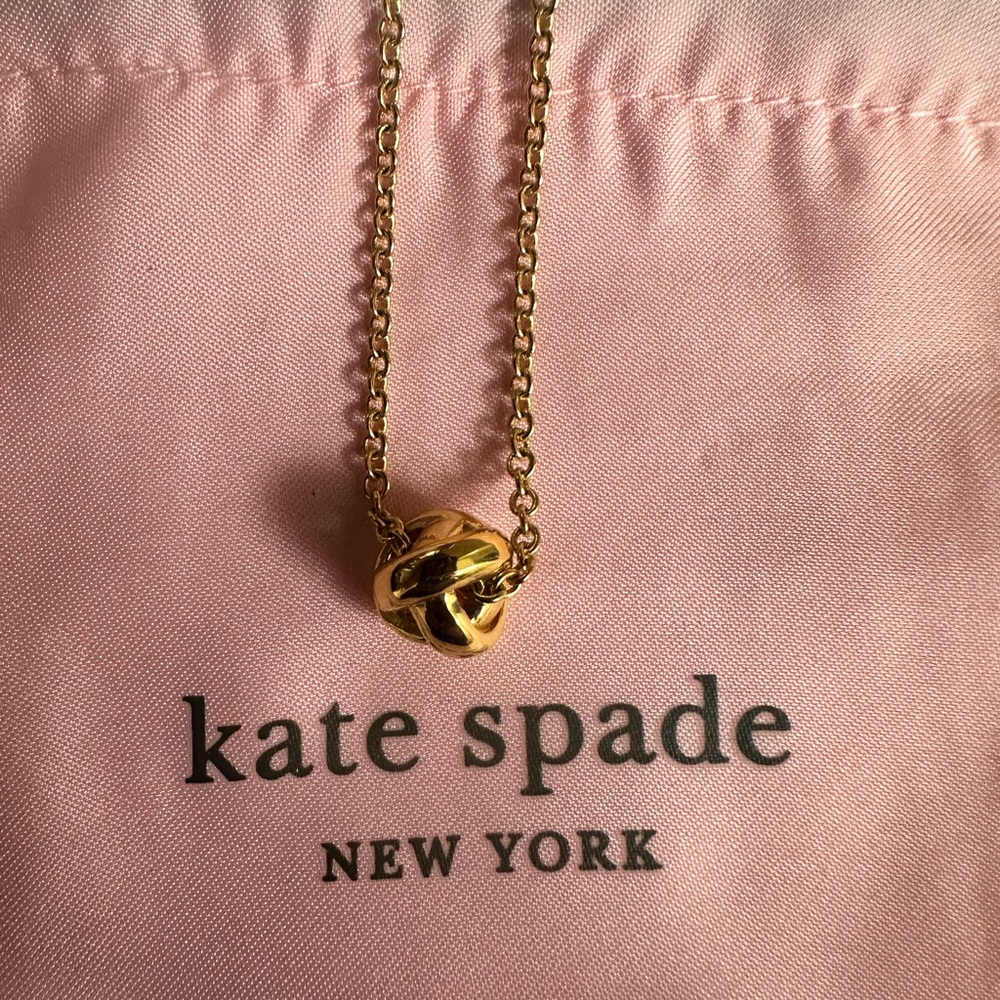 Kate Spade Gold Knot Necklace